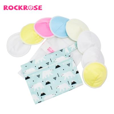 China Washable Underwear Rockrose Wholesale Custom Women Reusable Bamboo Organic Seam Nursing Pads for sale