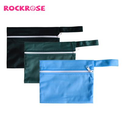 China Fashion Rockrose Charcoal Pads Reusable Menstrual Washable Sanitary Napkin Pads Daily Storage Mini Small Wet Bag for sale