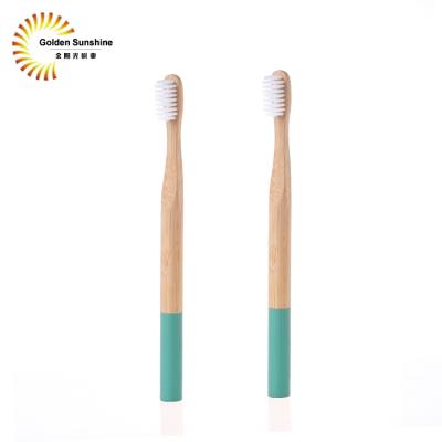 China Hotel Disposable Bamboo Toothbrush Handle Round Kids Toothbrush Bamboo for sale