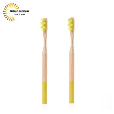 China Disposable Cheap Bamboo Toothbrush ECO Biodegradable Toothbrush for sale