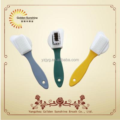 China Hot Selling Plastic Shoe Polish Plastic Brush, Suede Nubuck Rubber Shoe Brush for sale