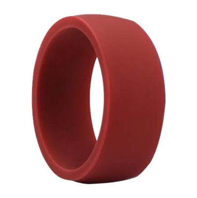 China Unisex Vintage Silicone Wedding Engagement Ring, Ring Fashion Classic Rubber Men's Sports Jewelry Party Gift Comfort Fit Band for sale