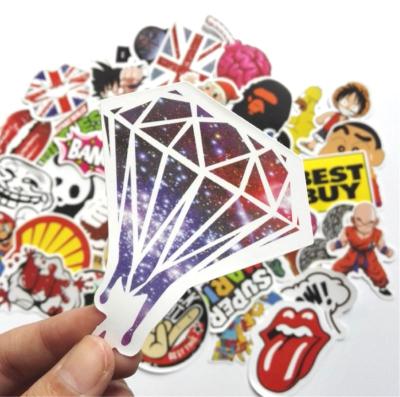 China Cartoon Sticker Custom Printed Logo Adhesive Vinyl PVC Waterproof Die Cut Sticker, 500pcs NO--repeated die cut vinyl sticker one bag per decal for sale