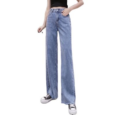 China Anti-wrinkle Seefoun OEM women's denim pants women's jeans pants women's wide-leg straight wide-leg pants for sale