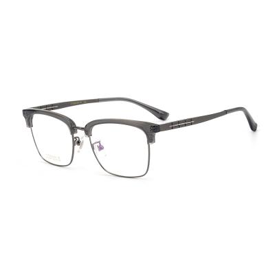 China Optical frames for myopia spot Rim Glasses Frame classic simple and elegant wholesale business men half for sale