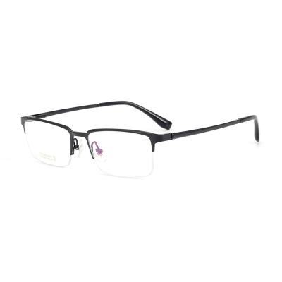 China Newest design myopia glass square ultra thin customizable pure titanium frame men's optical frames for sale