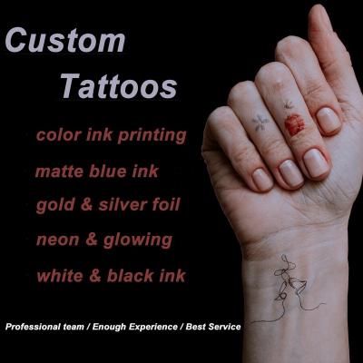 China Temporary Custom Temporary Tattoos Waterproof Tatuagem Temporaria for sale