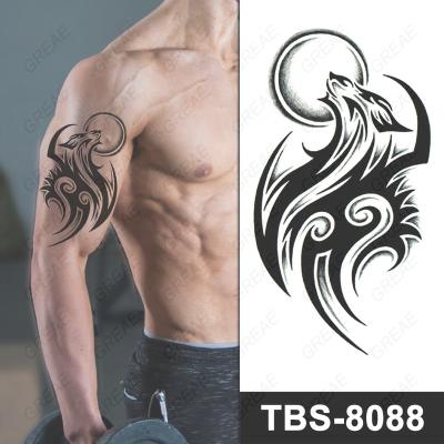 China Hot Sale Temporary Water Transfer Animal Temporary Tattoo For Men for sale