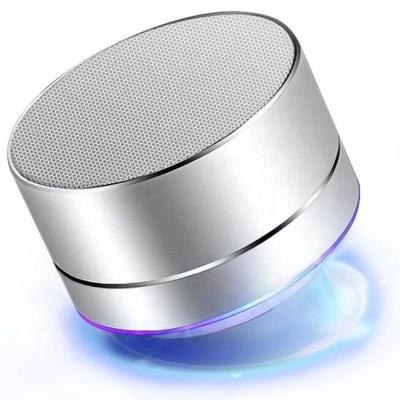 China Wireless Charger For 2020 IPT Mini Speaker With LED Lights Aluminum Wireless A10 Speakers Support TF/FM Outdoor Portable Pocket Speaker for sale