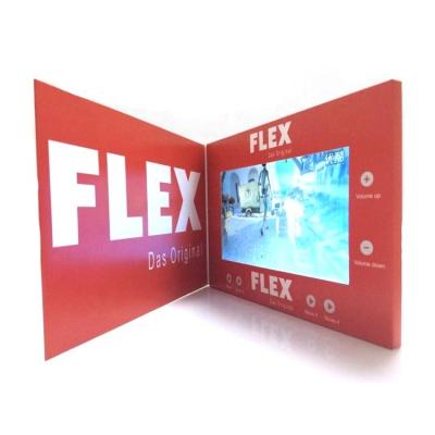 China Europe China Factory Cheap Price Custom Gift Greeting Cards 7 Inch LCD Video Brochure for sale