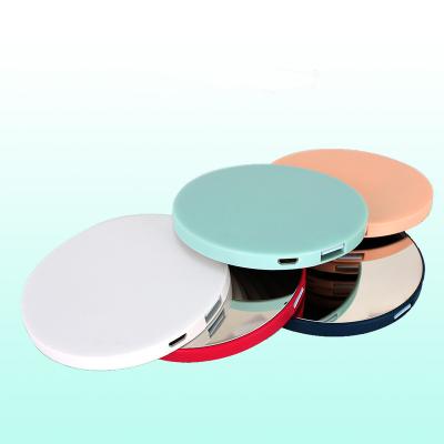 China 100% Full Capacity Mini Makeup Mirror 2200mAh Portable Power Bank For Phone for sale