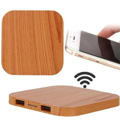 China Wireless Charger Wooden Station Mobile Phone QI Charging Wireless Charger For iPhone 8/8 Plus/X for sale