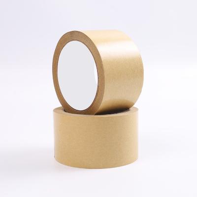 China Waterproof Water Activated Reinforced Mic Carton Brown Kraft Paper Shipping Packing Tape for sale