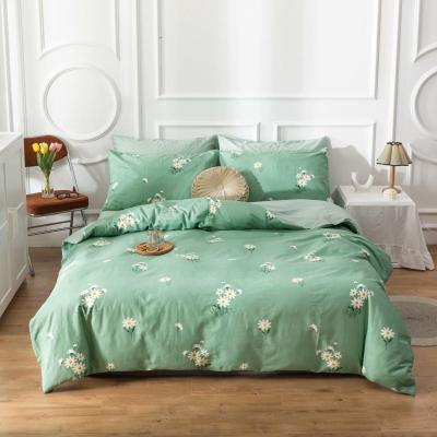 China Wholesale 100%cotton Bedding Sets Nondisposable 4 Pcs Full Sheet King Size Printed Quilt Queen King Size Bedding Set for sale