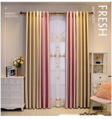 China Hot Selling Custom Blackout Price Finished Blackout Curtain Fashionable Cheap Curtains For Living Room for sale