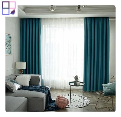 China High Quality Classic Hotel Blackout Blackout Window Curtain Living Room Fabric Solid Shading Curtains High for sale