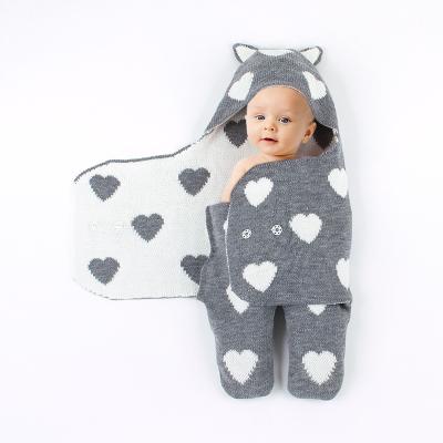 China Breathable Baby Organic Cotton Newborn Clothes Split-Leg Winter Stroller Sleeping Bag Blanket-Wrapped Baby Sleeping Bag for sale