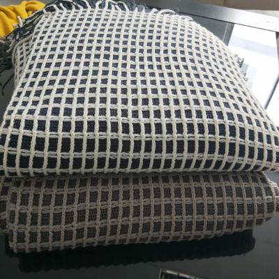 China Simplicity Anti-Static Modern Office Nap Blanket Waffle Blanket Throw Sofa Cover Blanket Leisure Knitted for sale