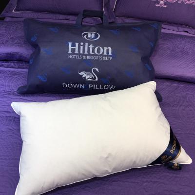 China Anti-spitting milk drop shipping 800g Luxury Colorful Hilton Hotel Sleeping Pillow With Bag for sale