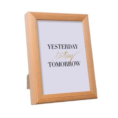 China Custom wooden photo frame, simple wall hanging frame for sale