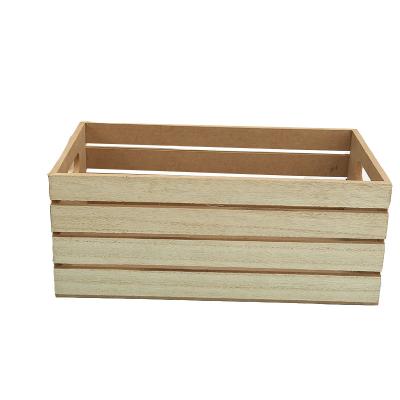 China 2021 Europe wooden box without lid wooden crate wholesale empty wooden box for sale