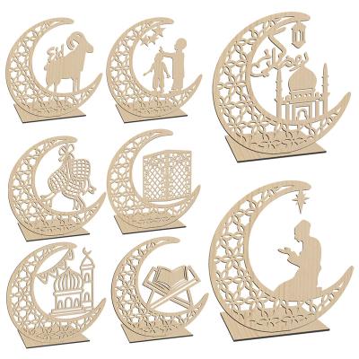 China Europe Wood Crafts Ornaments, Poplar Moon Carving Ornaments, Cartoon Home Decorations for sale