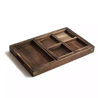 China Europe Amazon Best Selling High Quality Wooden Tray Wooden Holder for sale