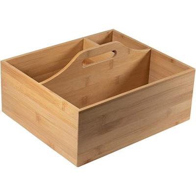 China Bamboo Sustainable Home Organization Cleaning Storage Natural Products Cart for sale