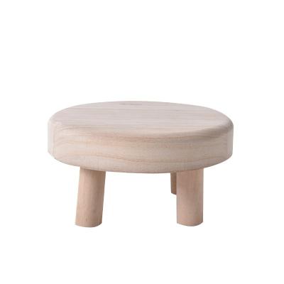 China Low Europe Wooden Stool, Children's Home Stool, Round Shoe Changing Stool for sale