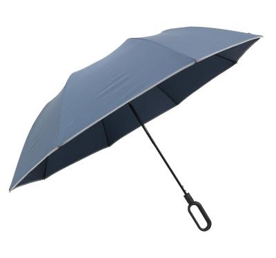 China Promotion Umbrella OK Umbrella Custom Prints Twice Automatic Open Hook Folding Umbrella Travel Rising Umbrella for sale