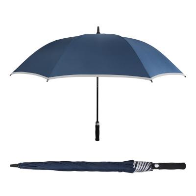 China Hot Promotional OK Modern Umbrella Gift Silver UV Coated 8 Rib Auto Open Oversized Golf Umbrella for sale