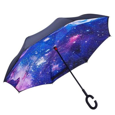 China Reverse ok umbrella funny design auto open logo reverse umbrella made in china for sale