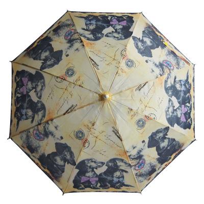 China Gift. Hot Selling Ok Daily Umbrella Dog Print Umbrella With Led Light Handle For Christmas for sale