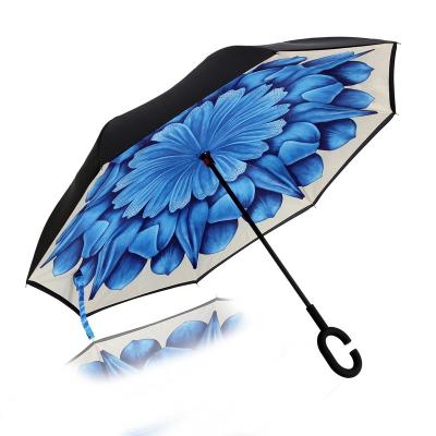 China New Arrival Ok Umbrella Wholesale Suppliers Inverted Umbrellas Upside Down Waterproof Car Umbrella for sale