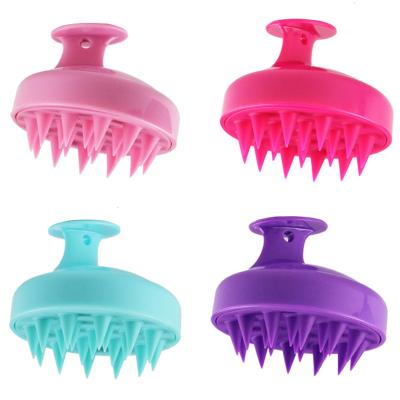 China Private Label Matte Glossy Silicone Head Massager Waterproof Shampoo Scalp Massager Brush Hair Spa Massage for sale