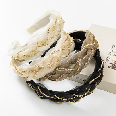 China Korean decoration spring manufacturers headband hair accessories new and wholesale summer style mesh hairpin for sale