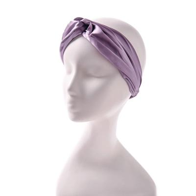 China Hot Selling 100% Pure Silk Satin Reclaimed Silk Decoration Women's Hair Accessories Headband for sale