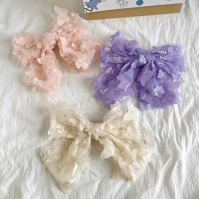 China Korean decoration style bow hair accessories cut spring and summer mesh accessories wholesale for sale