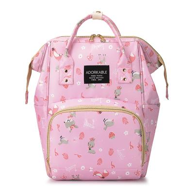 China Custom Wholesale Durable Large Backpack Diaper Bag Outdoor Mom Diaper Backpack for sale