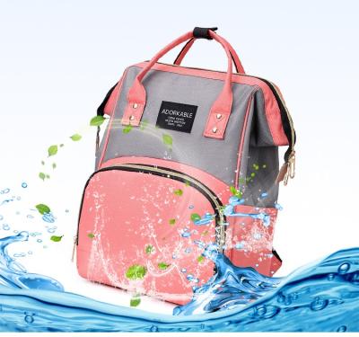 China 2020 Multifunctional Custom Diaper Bag Backpack Waterproof Mom Diaper Backpack for sale