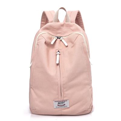 China Latest Design Cheap Canvas Backpack School Girls Laptop Bags Unisex Waterproof for sale