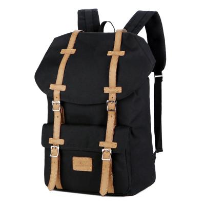 China Custom waterproof bagpack vintage rucksack men laptop canvas waterproof backpack for sale