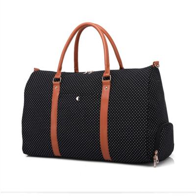 China New fashion travel bag cotton canvas duffel bag large capacity waterproof fitness bag for sale