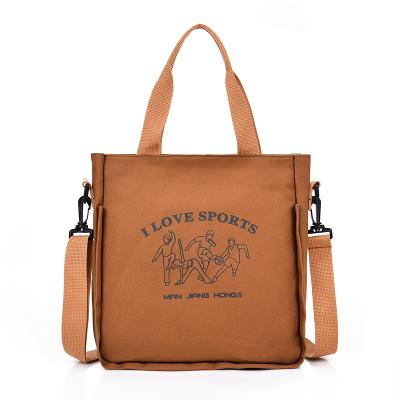 China Canvas Eco-Friendly Foldable Shopping Bag With Logo Women Tote Bag For Laptop Custom Printed Large Size for sale