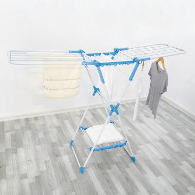 China Folding Telescopic Clothes Drying Rack Foldable Clothes Drying Rack for sale