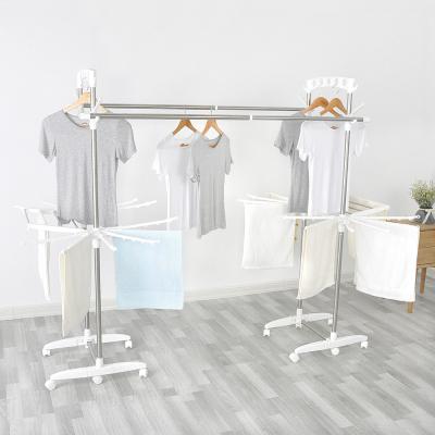 China Folding Laundry Rack High Quality Clothes Drying With Stainless Steel Finished for sale