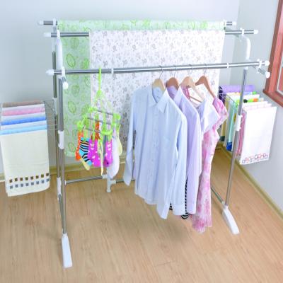 China Foldable Multi-fuction Adjustable Cloth Hanger Stainless Steel Material Eco-friendly With Comforter Drying Rack for sale