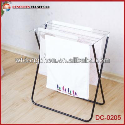 China Folding standing X type small bath towel rail DC-0205 for sale