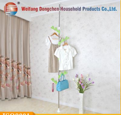 China DC-0606 THREE LINE Storage Shelf Floor Corner Folding Cloth Hanger Three for sale