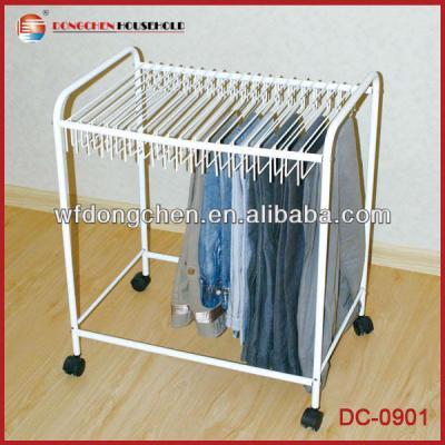 China Sustainable Rolling Pants Trolley Hanger Slack Organizer Rack DC-0908 for sale